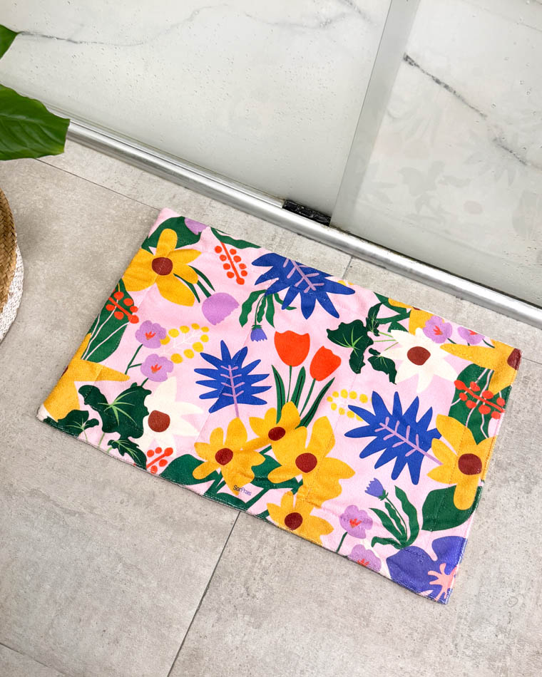 Alfombra de toalla - Floral